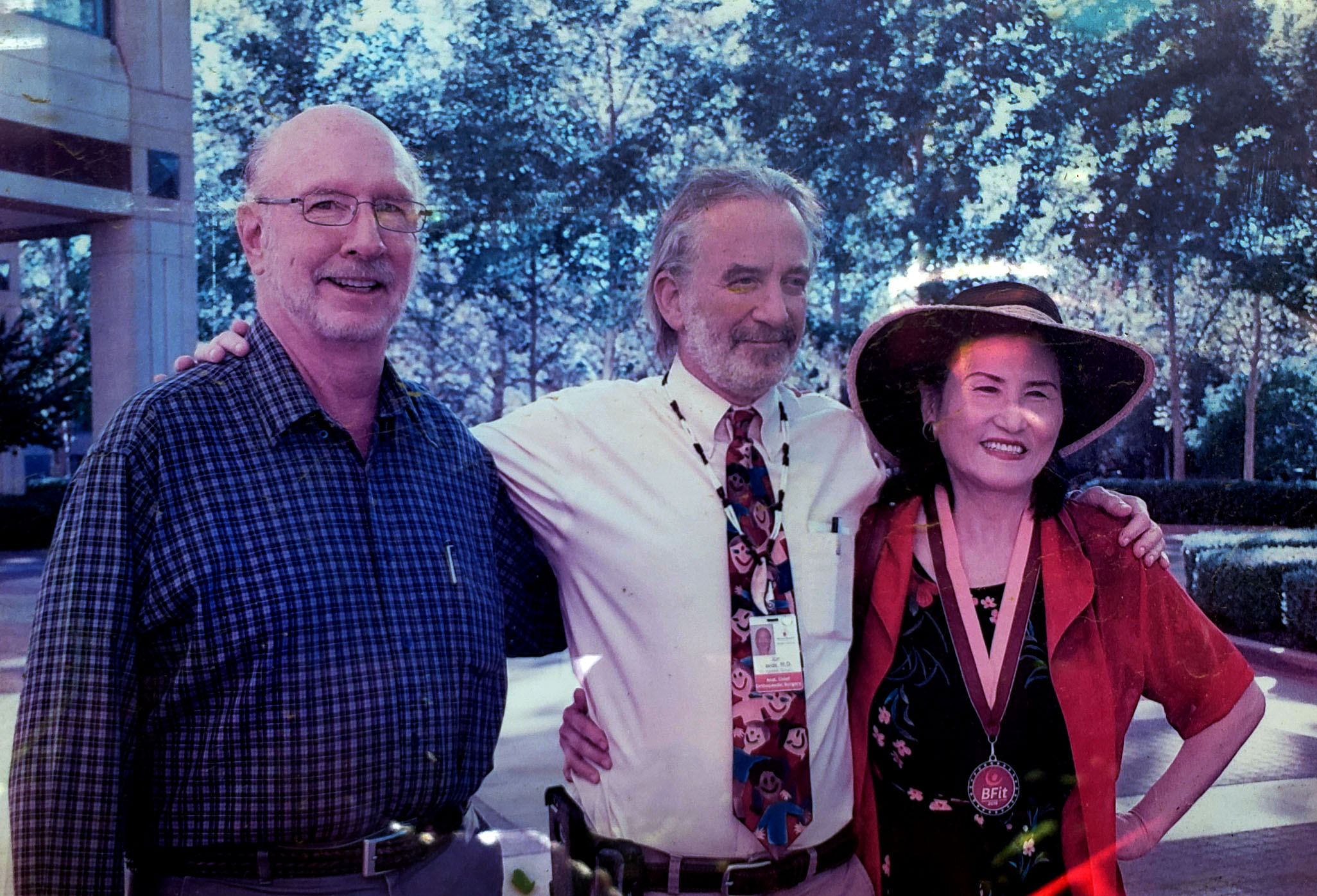 Dr. Jon Davids with Don Rudisill and Huei