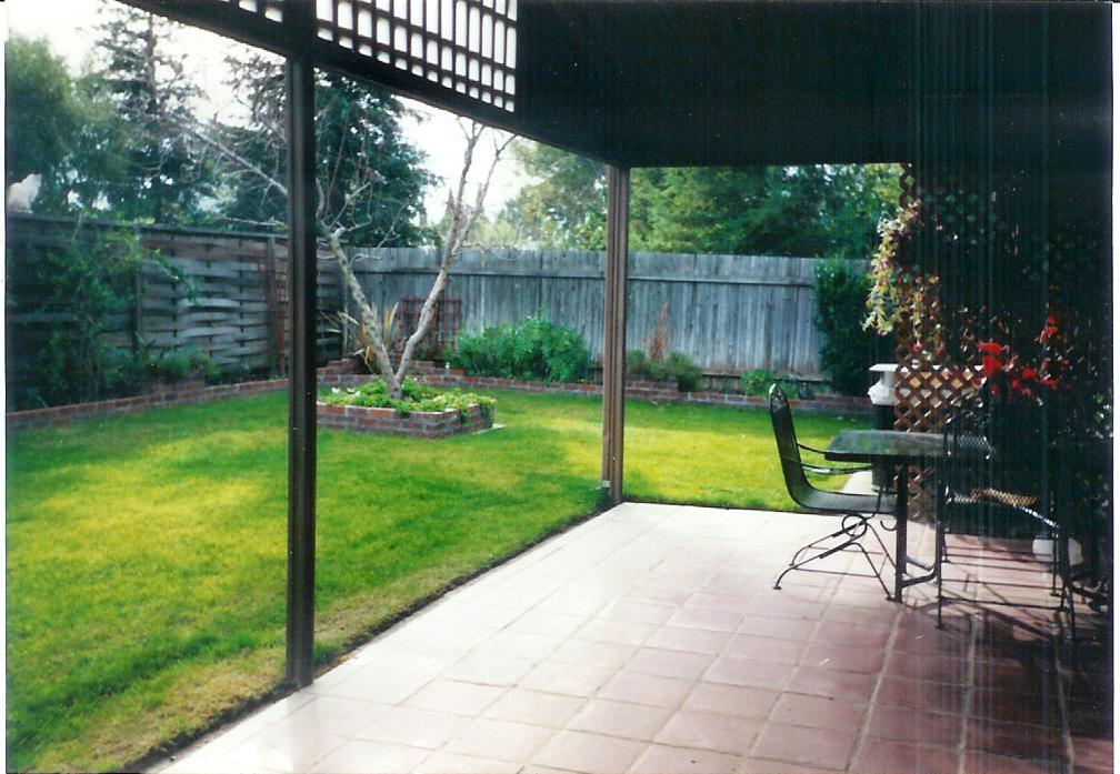 West side under the deck