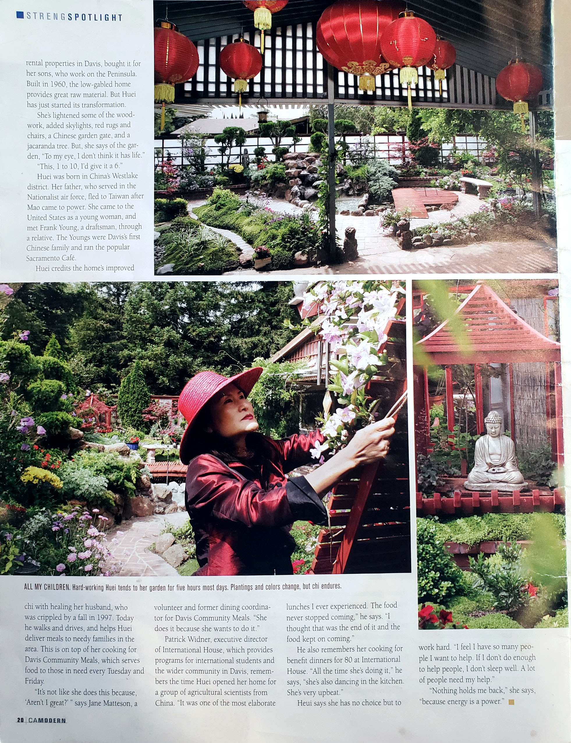 CA Modern profile page spread, right