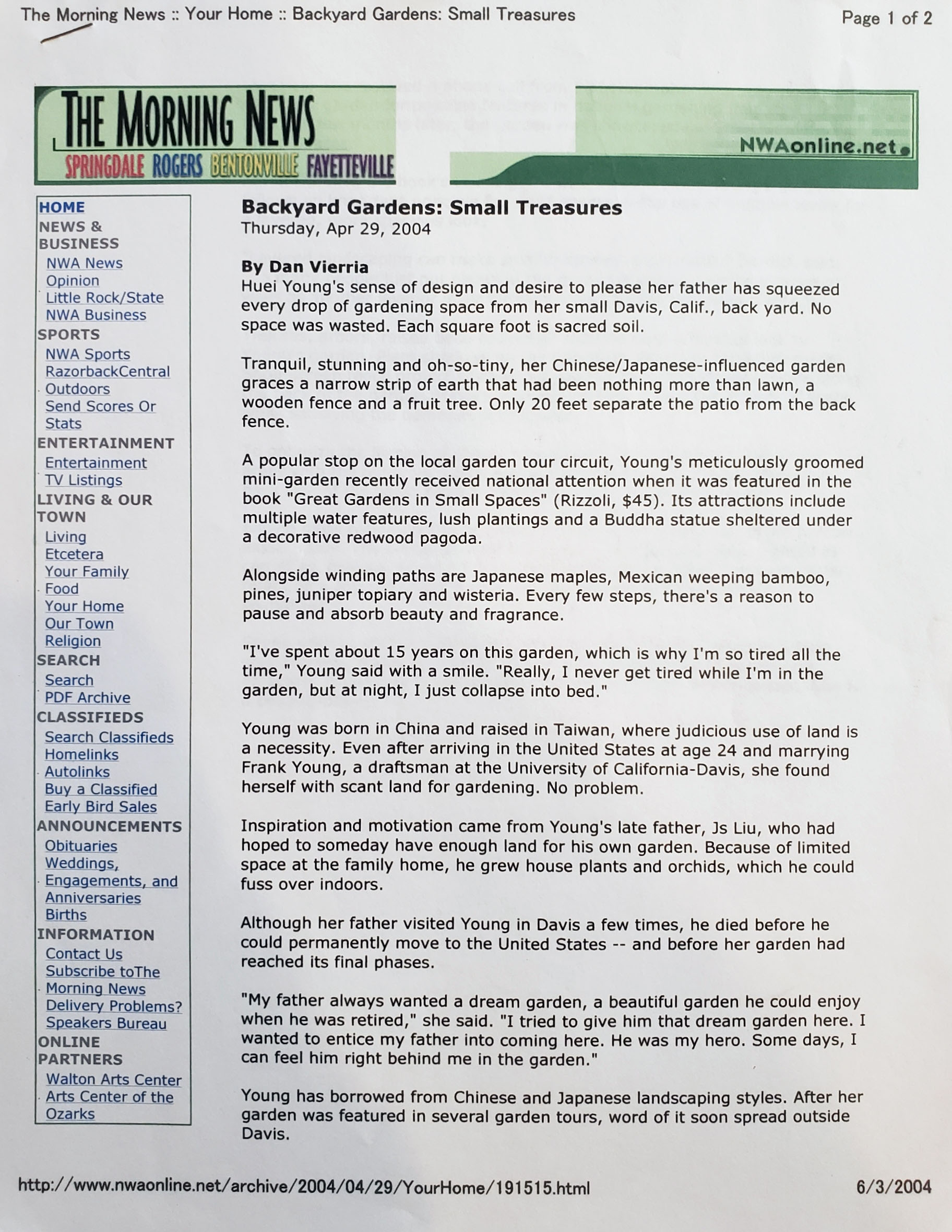 Backyard Gardens: Small Treasures — page 1