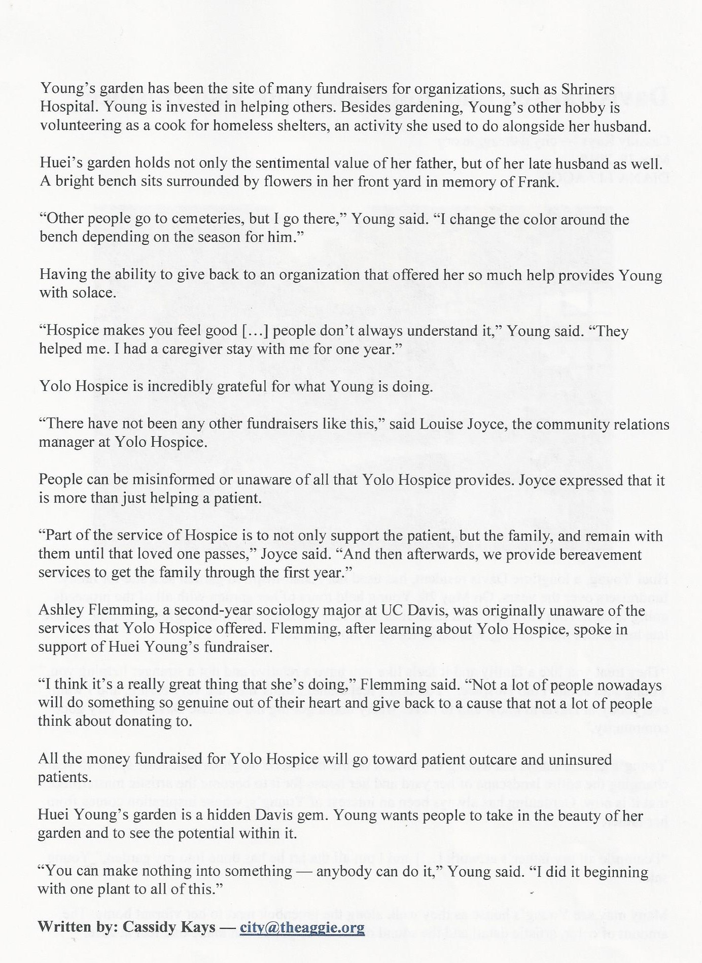 California Aggie article — page 2