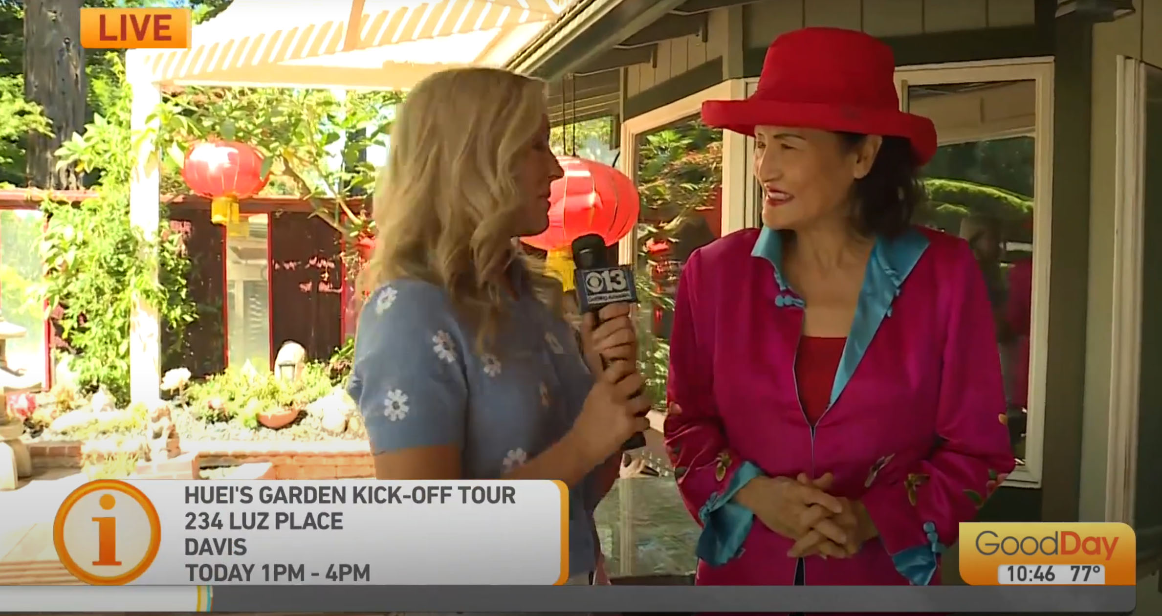 Good Day Sacramento interview at Huei’s Garden